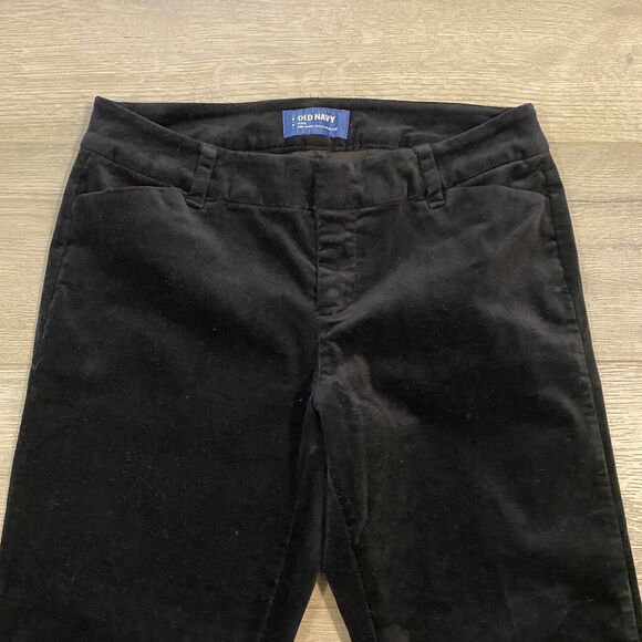 Old Navy Pixie Velour Pants ~ Sz 2R ~ Black ~ Mid Rise ~ 26.5" Inseam - Picture 3 of 7